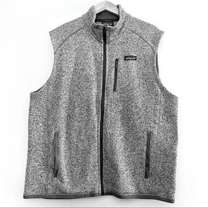 Patagonia Men’s Better Sweater Full-Zip Gray Fleece Vest.